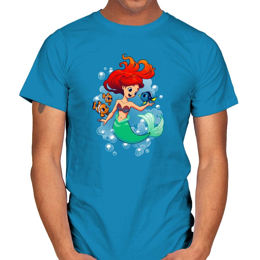 Finding Friends - Miniature Mayhem - Mens T-Shirts RIPT Apparel Small / Sapphire