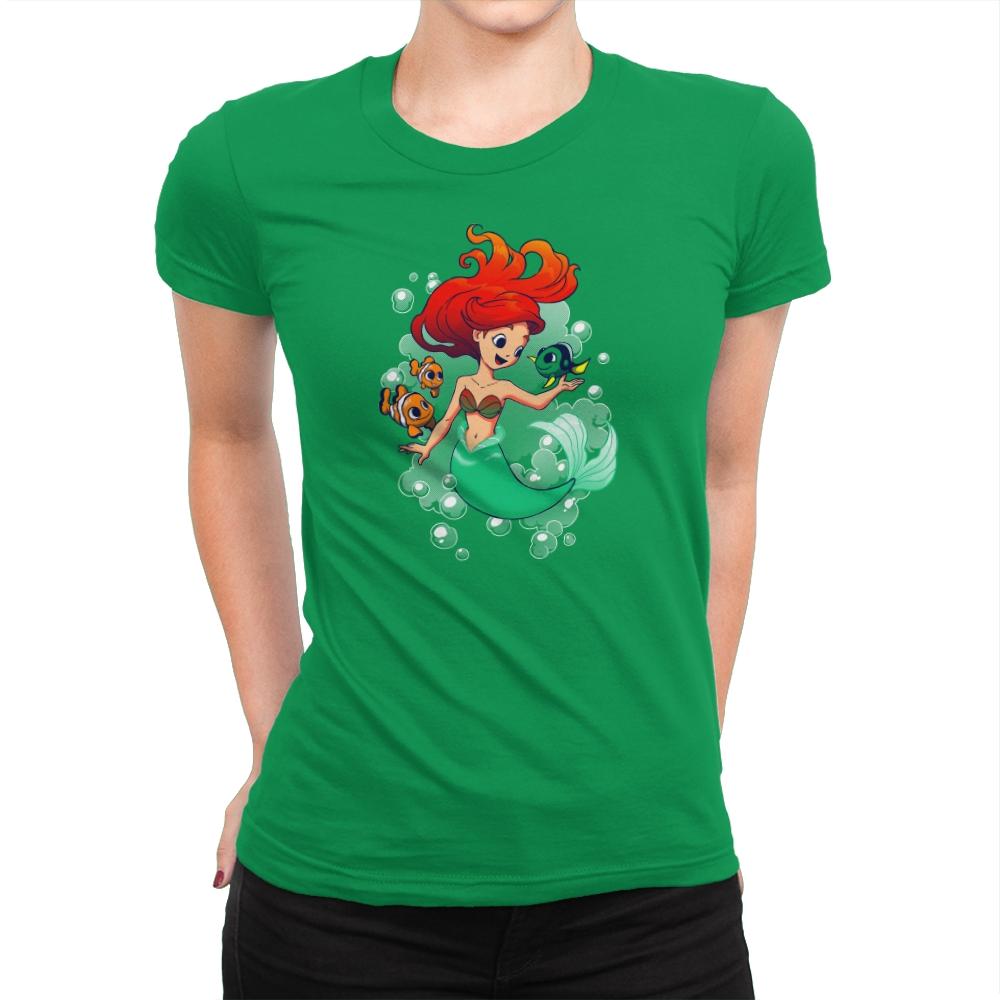 Finding Friends - Miniature Mayhem - Womens Premium T-Shirts RIPT Apparel Small / Kelly Green