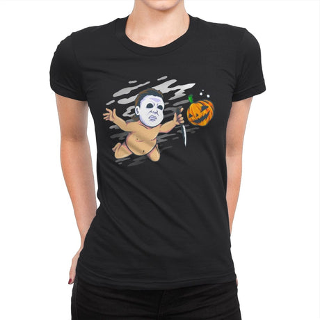 Finding Myers - Womens Premium T-Shirts RIPT Apparel Small / Black