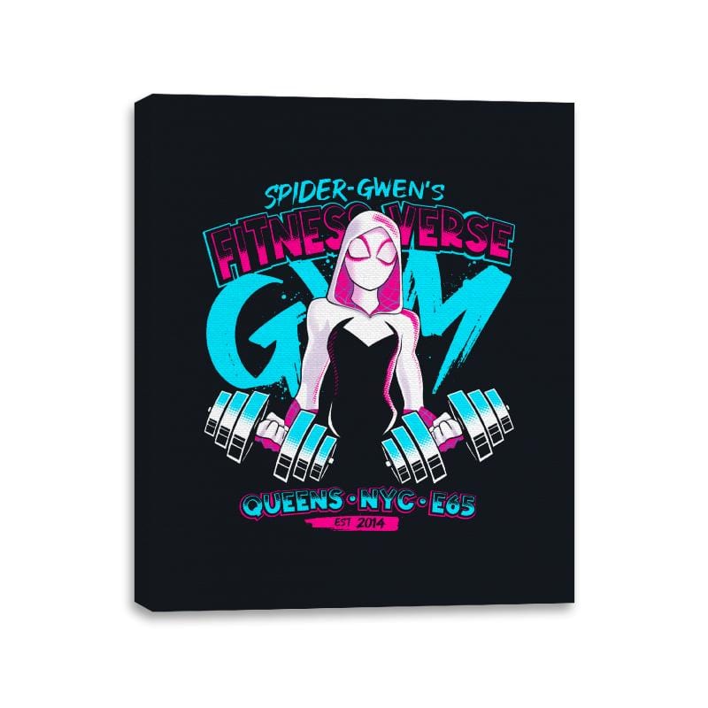 Finess-Verse Gym - Canvas Wraps Canvas Wraps RIPT Apparel 11x14 / Black