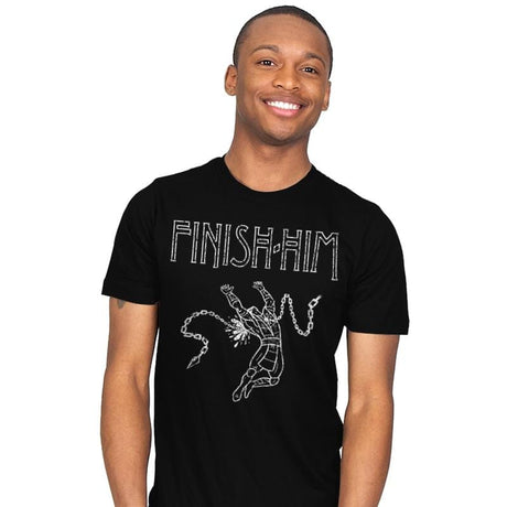 Finish Him Scorp! - Mens T-Shirts RIPT Apparel Small / Black