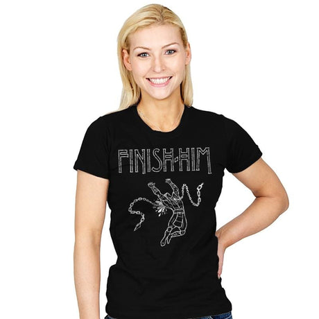 Finish Him Scorp! - Womens T-Shirts RIPT Apparel Small / Black