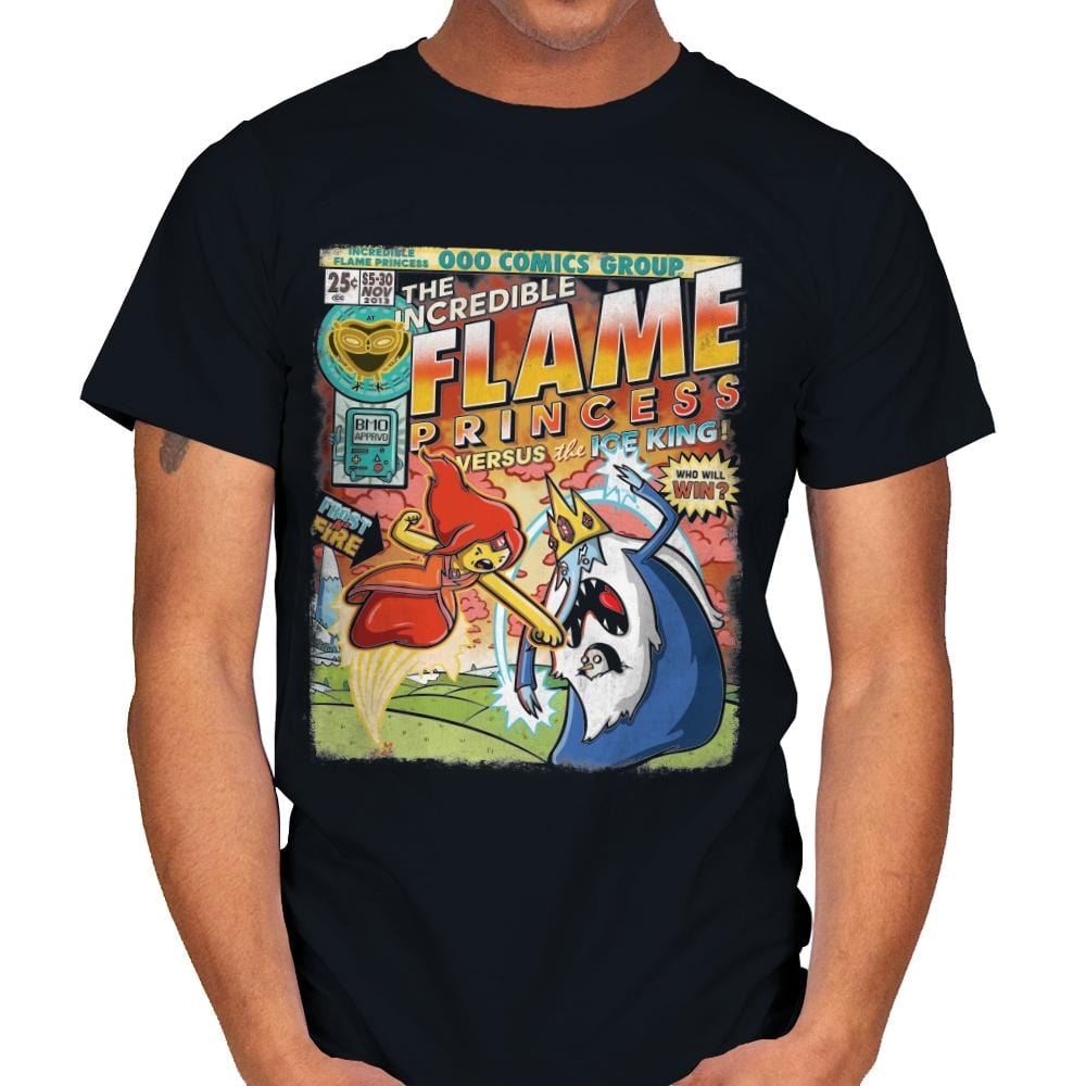 Fire and Flame - Mens T-Shirts RIPT Apparel Small / Black
