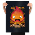 Fire Demon - Prints Posters RIPT Apparel 18x24 / Black