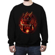 Fire Dragon - Crew Neck Sweatshirt Crew Neck Sweatshirt RIPT Apparel Small / Black