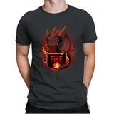 Fire Dragon - Mens Premium T-Shirts RIPT Apparel Small / Heavy Metal