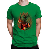 Fire Dragon - Mens Premium T-Shirts RIPT Apparel Small / Kelly