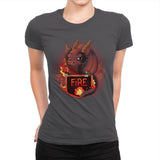 Fire Dragon - Womens Premium T-Shirts RIPT Apparel Small / Heavy Metal