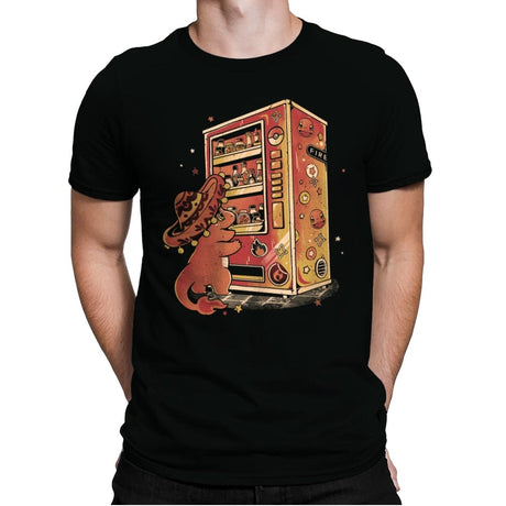 Fire Vending Machine - Mens Premium T-Shirts RIPT Apparel Small / Black