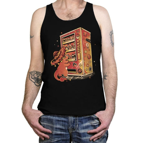 Fire Vending Machine - Tanktop Tanktop RIPT Apparel X-Small / Black