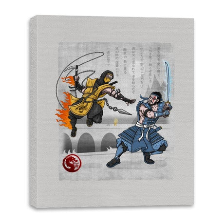 Fire vs Ice - Canvas Wraps Canvas Wraps RIPT Apparel