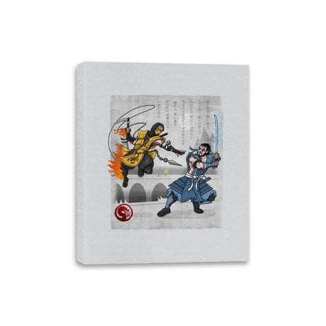 Fire vs Ice - Canvas Wraps Canvas Wraps RIPT Apparel 8x10 / Silver