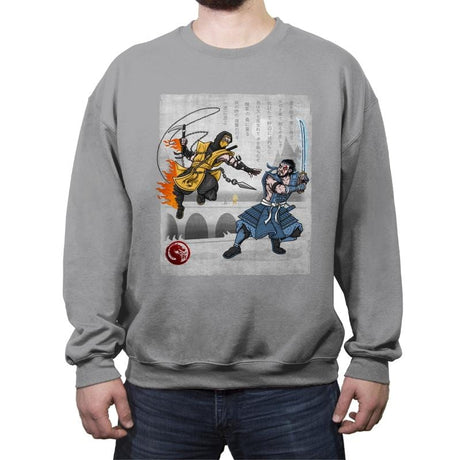 Fire vs Ice - Crew Neck Sweatshirt Crew Neck Sweatshirt RIPT Apparel