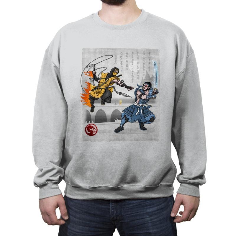 Fire vs Ice - Crew Neck Sweatshirt Crew Neck Sweatshirt RIPT Apparel