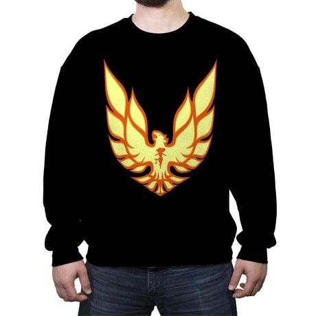 Firebird - Crew Neck Sweatshirt Crew Neck Sweatshirt RIPT Apparel Small / Black