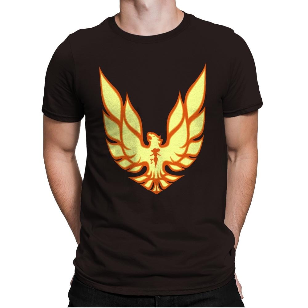 Firebird - Mens Premium T-Shirts RIPT Apparel Small / Dark Chocolate