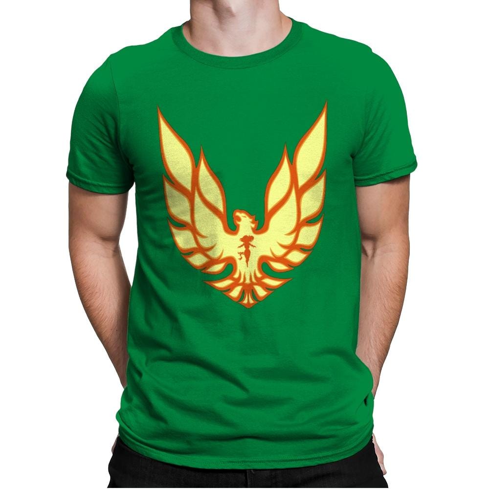 Firebird - Mens Premium T-Shirts RIPT Apparel Small / Kelly Green