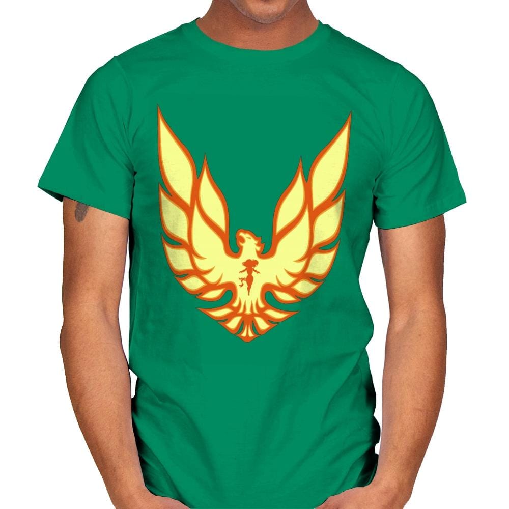 Firebird - Mens T-Shirts RIPT Apparel Small / Kelly Green