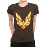 Firebird - Womens Premium T-Shirts RIPT Apparel Small / Dark Chocolate