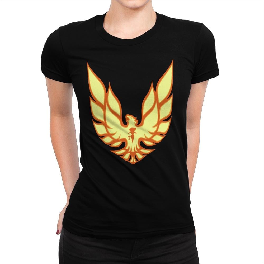 Firebird - Womens Premium T-Shirts RIPT Apparel Small / Indigo