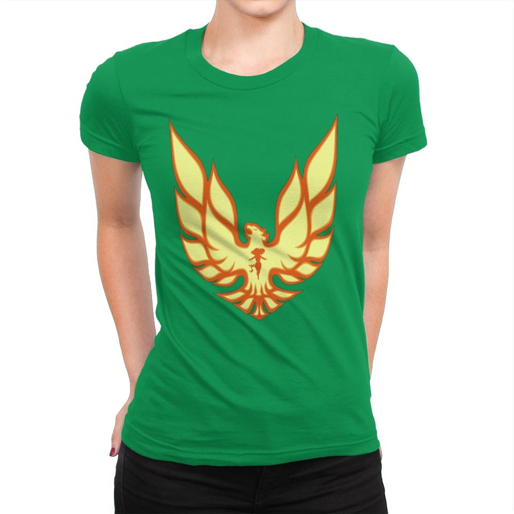 Firebird - Womens Premium T-Shirts RIPT Apparel Small / Kelly Green