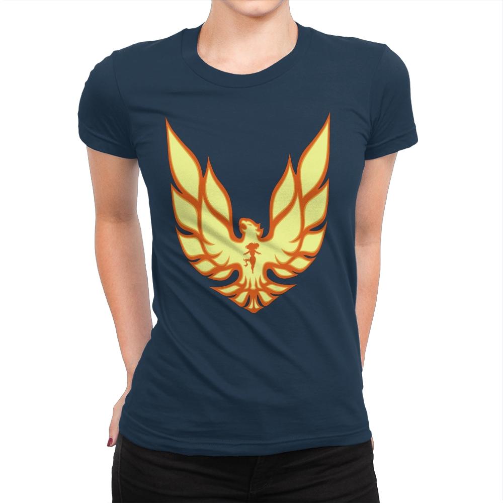 Firebird - Womens Premium T-Shirts RIPT Apparel Small / Midnight Navy