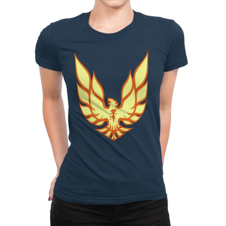 Firebird - Womens Premium T-Shirts RIPT Apparel Small / Midnight Navy