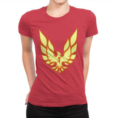 Firebird - Womens Premium T-Shirts RIPT Apparel Small / Red