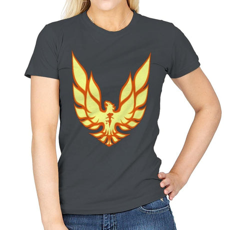 Firebird - Womens T-Shirts RIPT Apparel Small / Charcoal