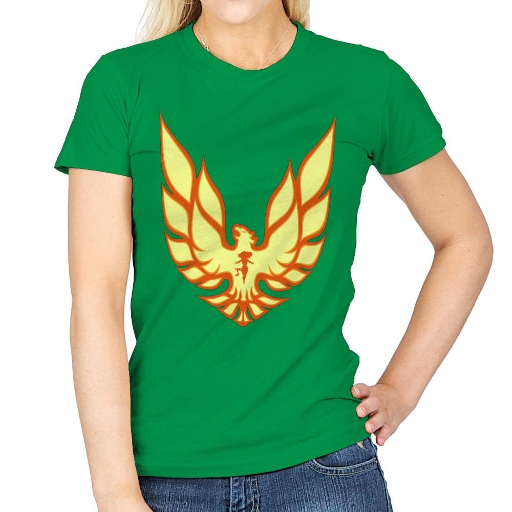 Firebird - Womens T-Shirts RIPT Apparel Small / Irish Green