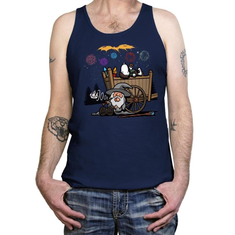 Fireworks Nuts - Tanktop Tanktop RIPT Apparel X-Small / Navy