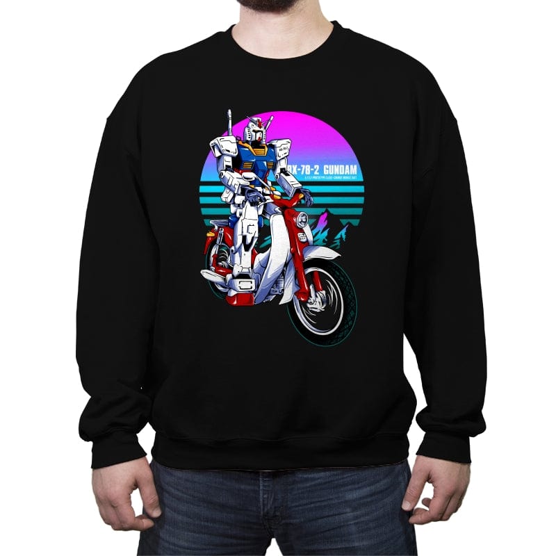 First Rider - Crew Neck Sweatshirt Crew Neck Sweatshirt RIPT Apparel Small / Black