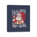 First the Coffee - Canvas Wraps Canvas Wraps RIPT Apparel 11x14 / Navy