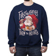 First the Coffee - Crew Neck Sweatshirt Crew Neck Sweatshirt RIPT Apparel Small / Navy