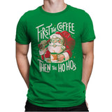 First the Coffee - Mens Premium T-Shirts RIPT Apparel Small / Kelly