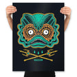 Fish Lips - Prints Posters RIPT Apparel 18x24 / Black