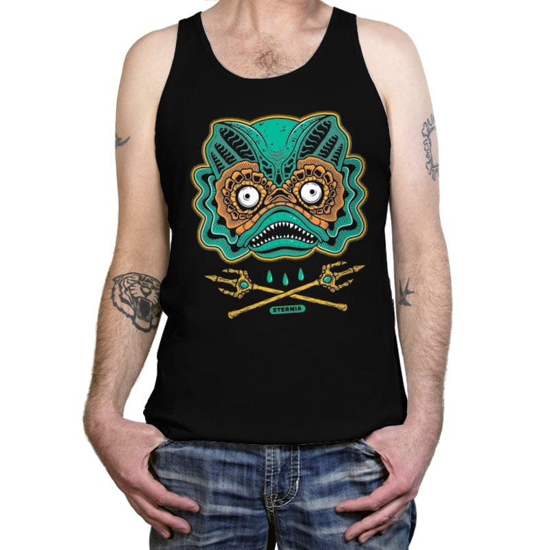 Fish Lips - Tanktop Tanktop RIPT Apparel X-Small / Black