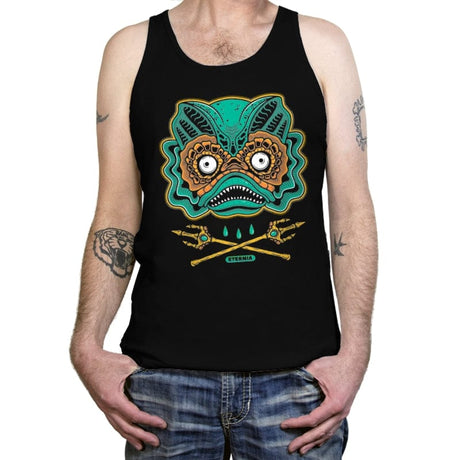 Fish Lips - Tanktop Tanktop RIPT Apparel X-Small / Black