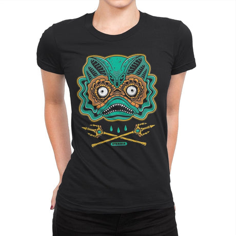 Fish Lips - Womens Premium T-Shirts RIPT Apparel Small / Black