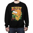 Fishing Blinky - Crew Neck Sweatshirt Crew Neck Sweatshirt RIPT Apparel Small / Black