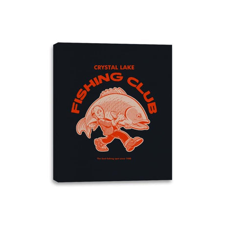 Fishing Club - Canvas Wraps Canvas Wraps RIPT Apparel 8x10 / Black