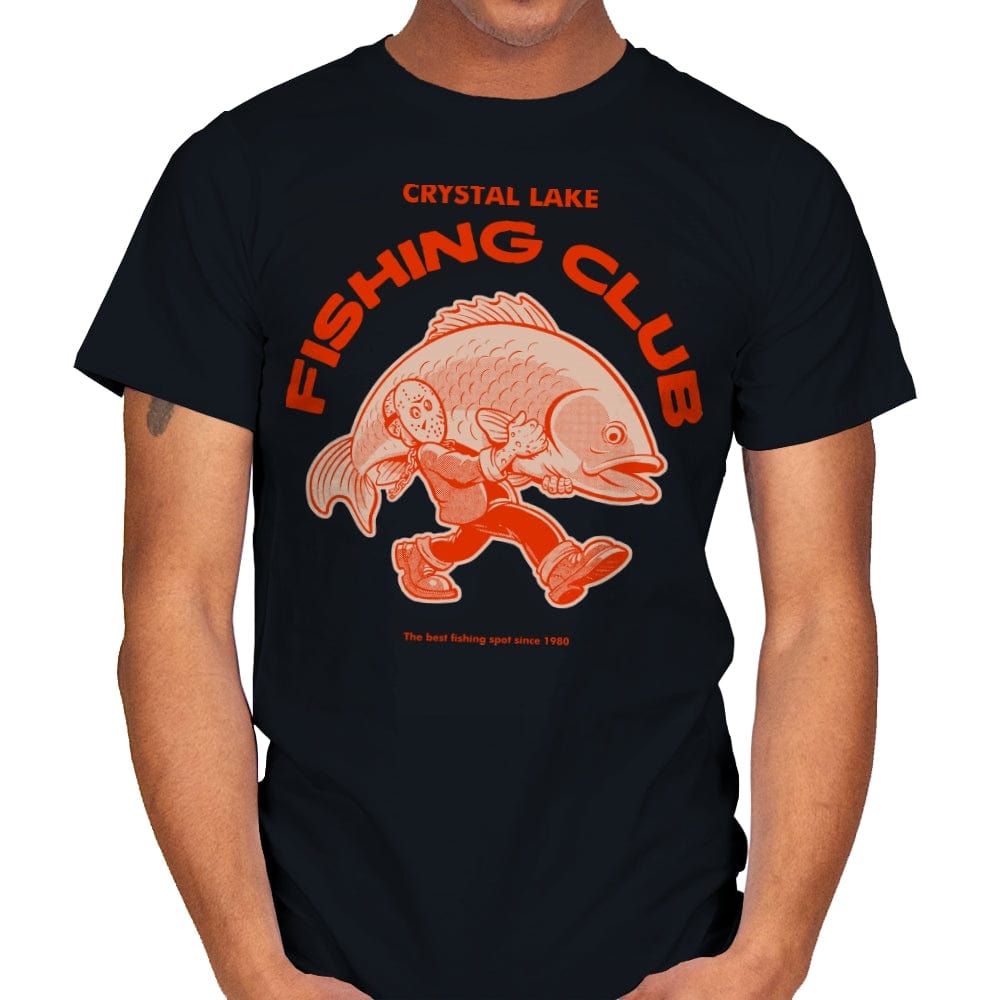 Fishing Club - Mens T-Shirts RIPT Apparel Small / Black