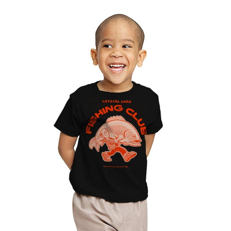 Fishing Club - Youth T-Shirts RIPT Apparel X-small / Black