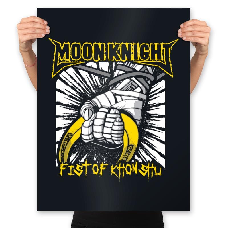 Fist Of Khonshu - Prints Posters RIPT Apparel 18x24 / Black