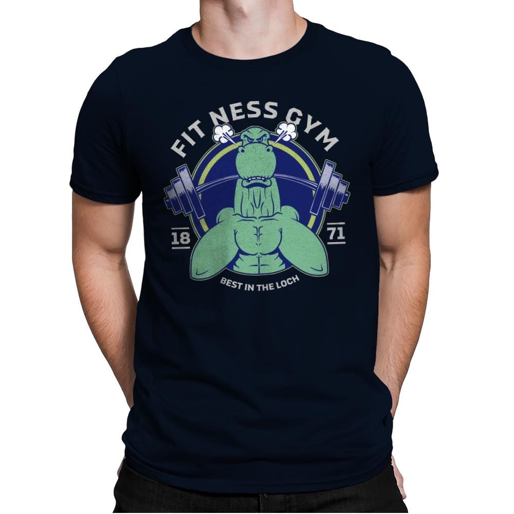 Fit Ness Gym - Mens Premium T-Shirts RIPT Apparel Small / Midnight Navy