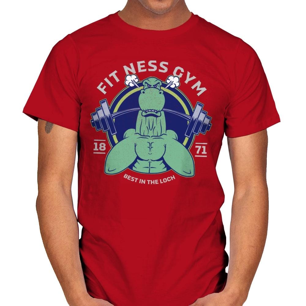 Fit Ness Gym - Mens T-Shirts RIPT Apparel Small / Red
