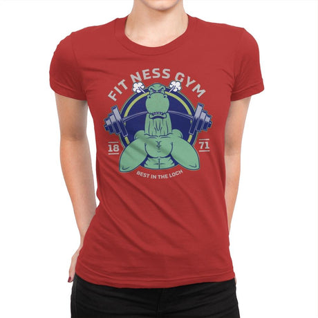 Fit Ness Gym - Womens Premium T-Shirts RIPT Apparel Small / Red