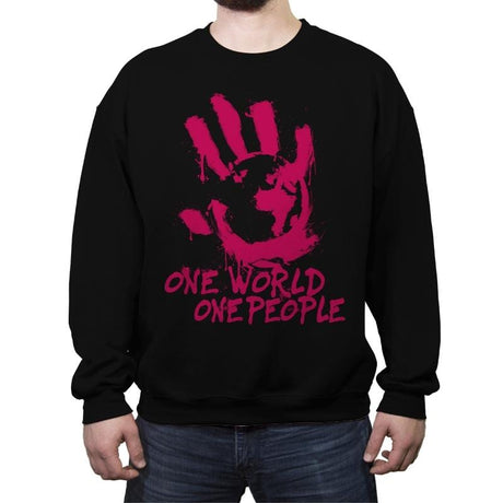 Flag Smashers - Crew Neck Sweatshirt Crew Neck Sweatshirt RIPT Apparel Small / Black