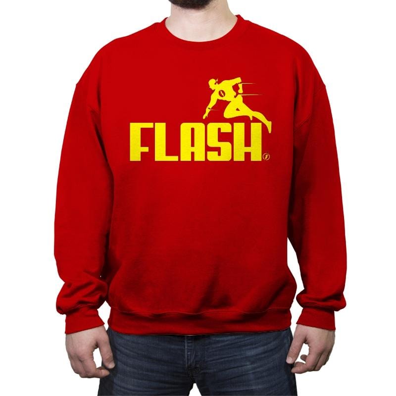 Flash - Crew Neck Sweatshirt Crew Neck Sweatshirt RIPT Apparel Small / Red
