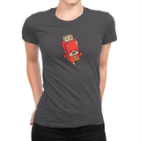 Flash Drive - Womens Premium T-Shirts RIPT Apparel Small / Heavy Metal